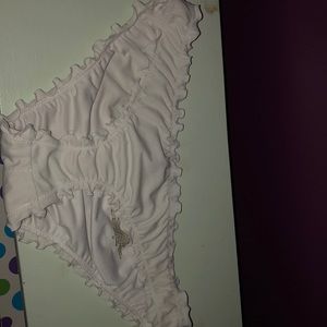 white cheeky bikini bottoms